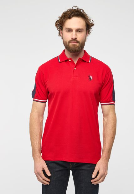 Camiseta Rojo-Azul Navy-Blanco US POLO ASSN