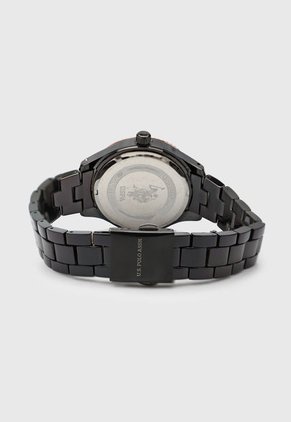 Reloj Negro-Oro Rosa Us Polo Assn