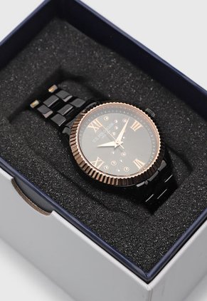 Reloj Negro-Oro Rosa Us Polo Assn