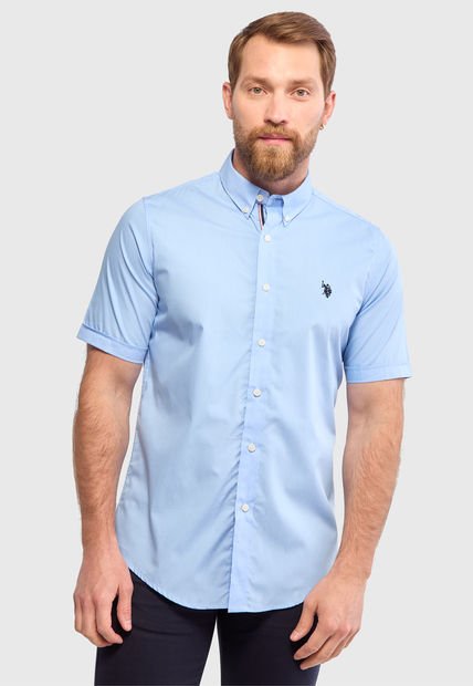 Camisa U.S. POLO ASSN. Celeste