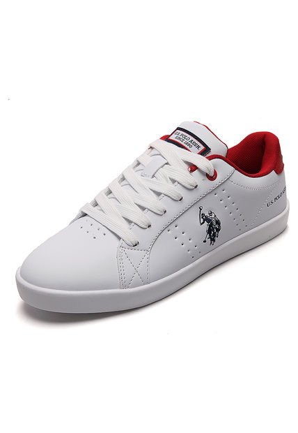 Tenis Blanco-Rojo Us Polo Assn