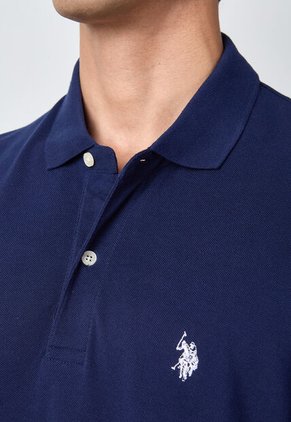 Polo Manga Larga U.S. POLO ASSN. Azul