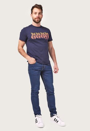 Camiseta Azul Navy-Amarillo-Naranja Us Polo Assn