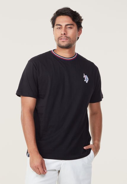 Camiseta Negro-Multicolor Us Polo Assn