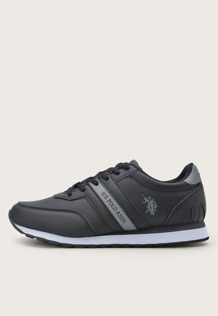 Tenis Lifestyle Negro-Gris-Blanco Us Polo Assn