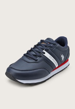 Tenis Lifestyle Azul Navy-Blanco-Rojo Us Polo Assn