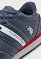 Tenis Lifestyle Azul Navy-Blanco-Rojo Us Polo Assn de US Polo Assn