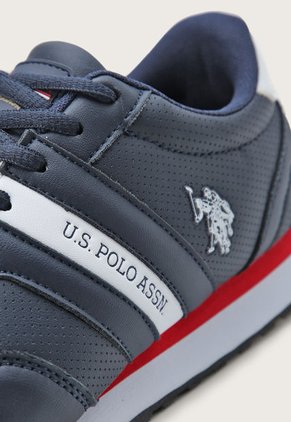 Tenis Lifestyle Azul Navy-Blanco-Rojo Us Polo Assn
