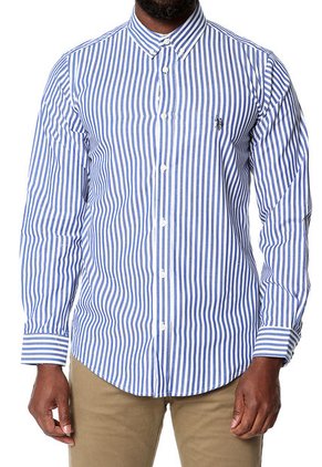 Camisa Azul-Blanco Us Polo Assn