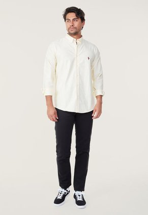 Camisa Amarillo-Blanco Us Polo Assn