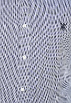 Camisa Azul-Blanco Us Polo Assn