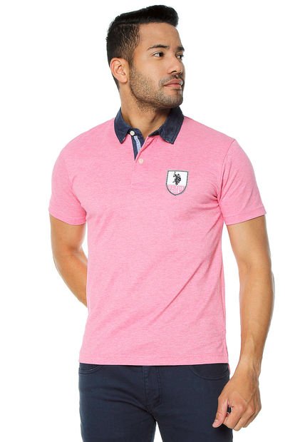 Polo Rosa-Azul Us Polo Assn