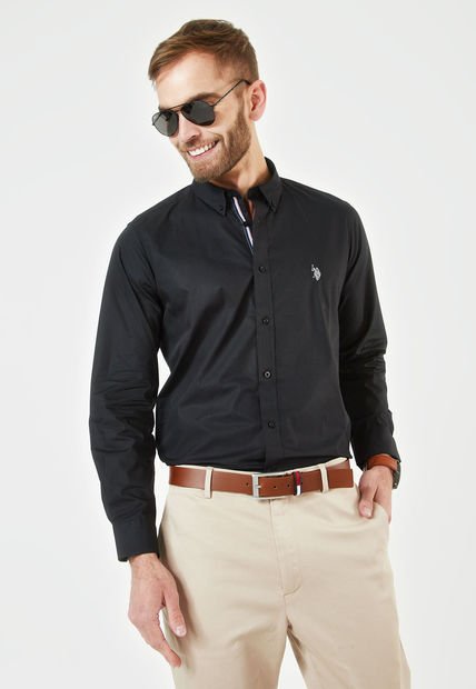 Camisa Negro Us Polo Assn