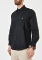 Camisa Negro Us Polo Assn de US Polo Assn