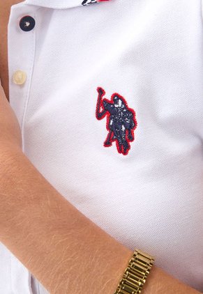 Vestido Midi U.S. POLO ASSN. Blanco