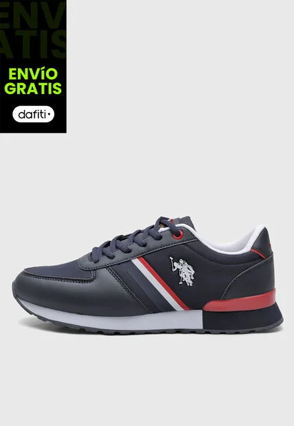 Tenis Lifestyle Azul-Blanco-Rojo Us Polo Assn