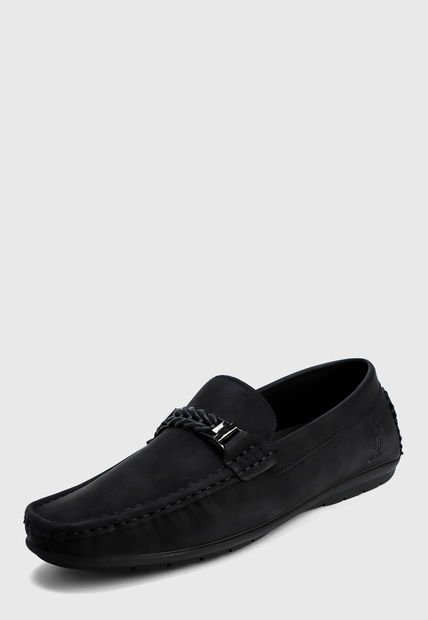 Mocasín Negro US Polo Assn