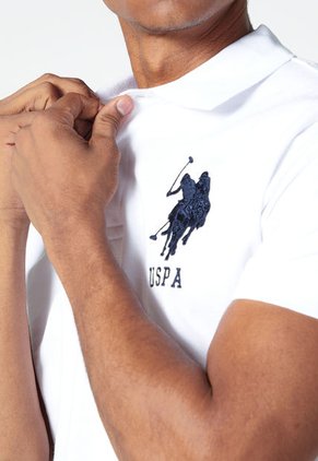 Polo Blanco-Azul Navy Us Polo Assn