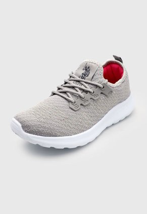 Tenis Lifestyle Gris-Azul Navy-Tornasol Us Polo Assn