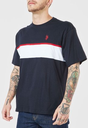 Camiseta Azul Navy-Rojo-Blanco Us Polo Assn