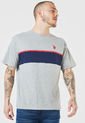Camiseta Gris-Rojo-Azul Us Polo Assn de US Polo Assn