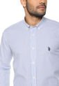 Camisa Azul-Blanco Us Polo Assn de US Polo Assn