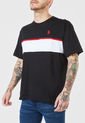 Camiseta Negro-Rojo-Blanco Us Polo Assn de US Polo Assn