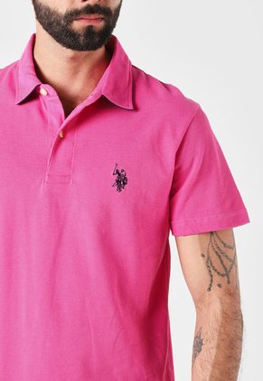 Polo Fucsia-Azul Navy Us Polo Assn