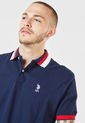 Polo Azul-Blanco-Rojo Us Polo Assn de US Polo Assn