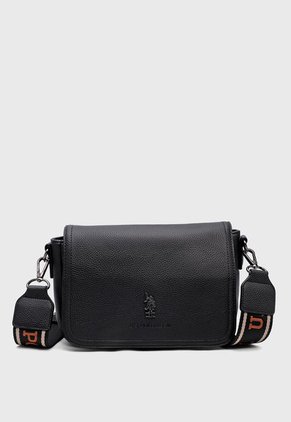Bolso Manos Libres Negro-Beige-Terracota Us Polo Assn