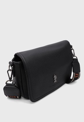 Bolso Manos Libres Negro-Beige-Terracota Us Polo Assn