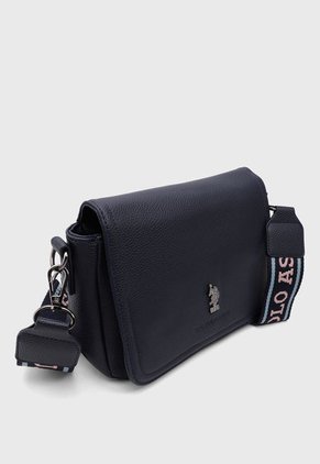 Bolso Manos Libres Azul Navy-Rosa Us Polo Assn