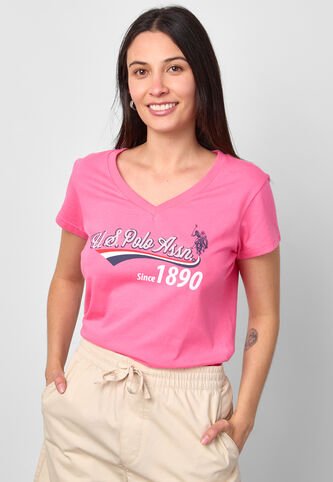 Camiseta U.S. POLO ASSN. Rosa US Polo Assn