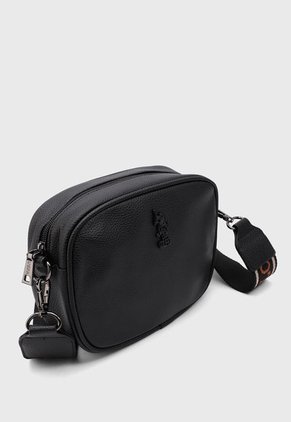 Bolso Manos Libres Negro-Beige-Terracota Us Polo Assn