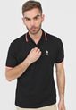 Camiseta Polo Negro-Rojo-Blanco Us Polo Assn de US Polo Assn