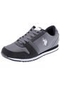 Tenis Lifestyle Negro-Gris US Polo Assn de US Polo Assn