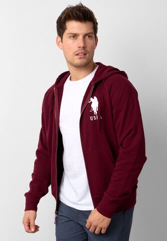 Hoodie U.S. POLO ASSN. Vinotinto US Polo Assn
