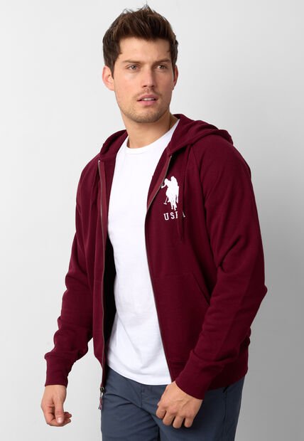Hoodie U.S. POLO ASSN. Vinotinto