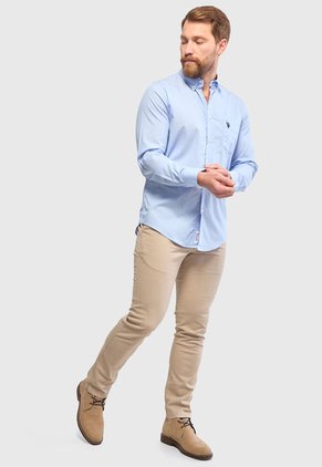 Camisa U.S. POLO ASSN. Celeste