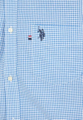 Camisa Azul-Blanco Us Polo Assn