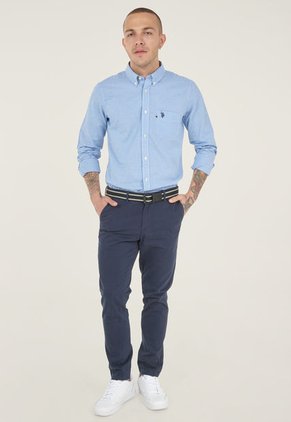 Camisa Azul-Blanco Us Polo Assn