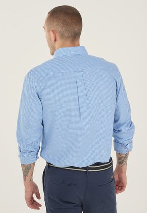 Camisa Azul-Blanco Us Polo Assn