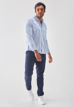 Camisa Celeste-Blanco Us Polo Assn