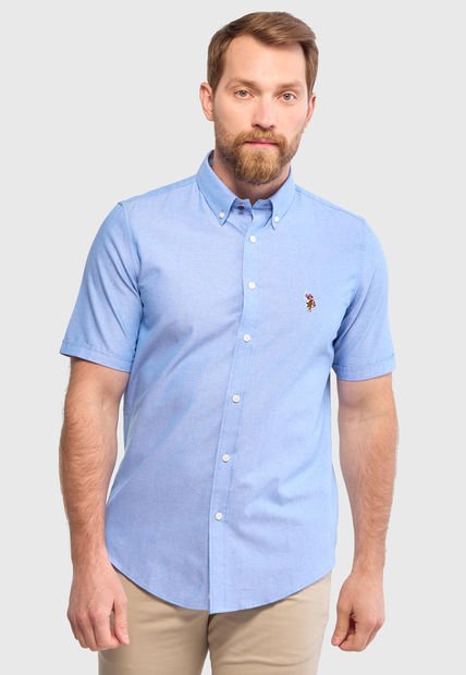 Camisa U.S. POLO ASSN. Celeste