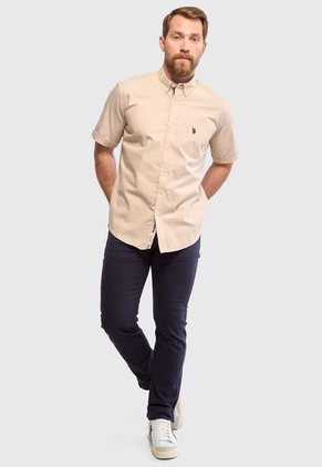 Camisa U.S. POLO ASSN. Caqui