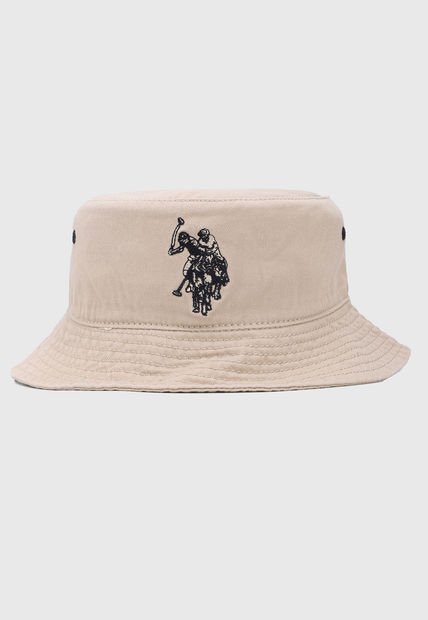 Gorro Beige-Azul Us Polo Assn