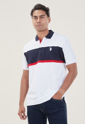 Polo Blanco-Azul Navy-Rojo Us Polo Assn