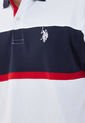 Polo Blanco-Azul Navy-Rojo Us Polo Assn de US Polo Assn