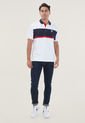 Polo Blanco-Azul Navy-Rojo Us Polo Assn de US Polo Assn