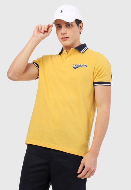 Polo Amarillo-Azul-Blanco US Polo Assn